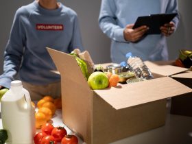 Food and Drinks Inside the Carton Box