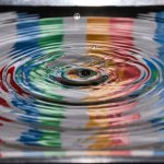 time lapse photography of water drop